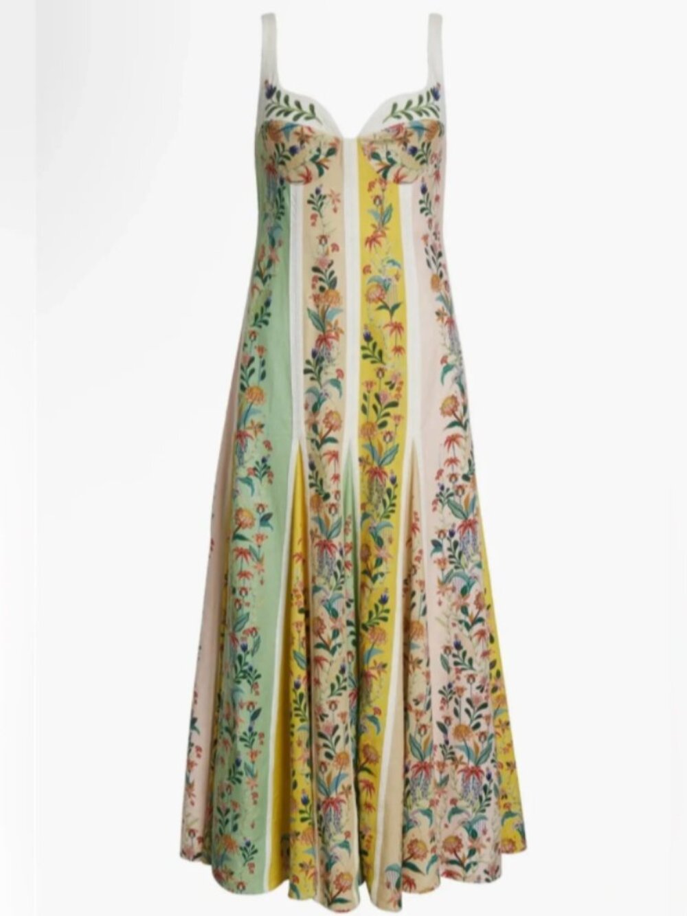 Farm Rio Floral Maxi Dress Ecovera Lenzing XS - Picture 2 of 4